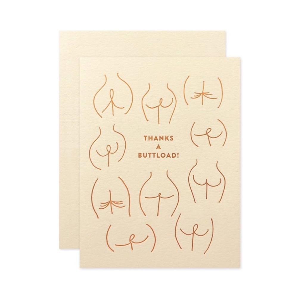 The Social Type Thanks A Buttload Card